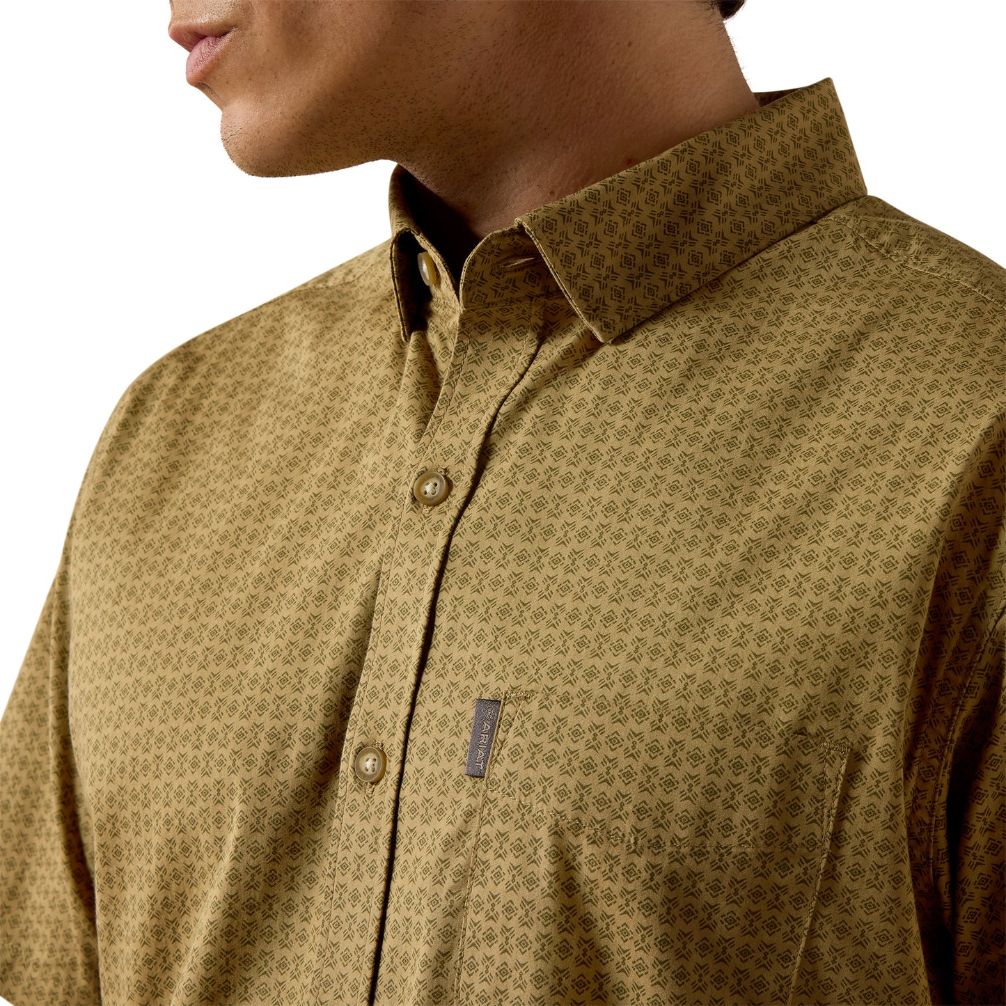 Ariat Men's Matt Cedar Arrow Block Print Modern Fit Shirt 10073646