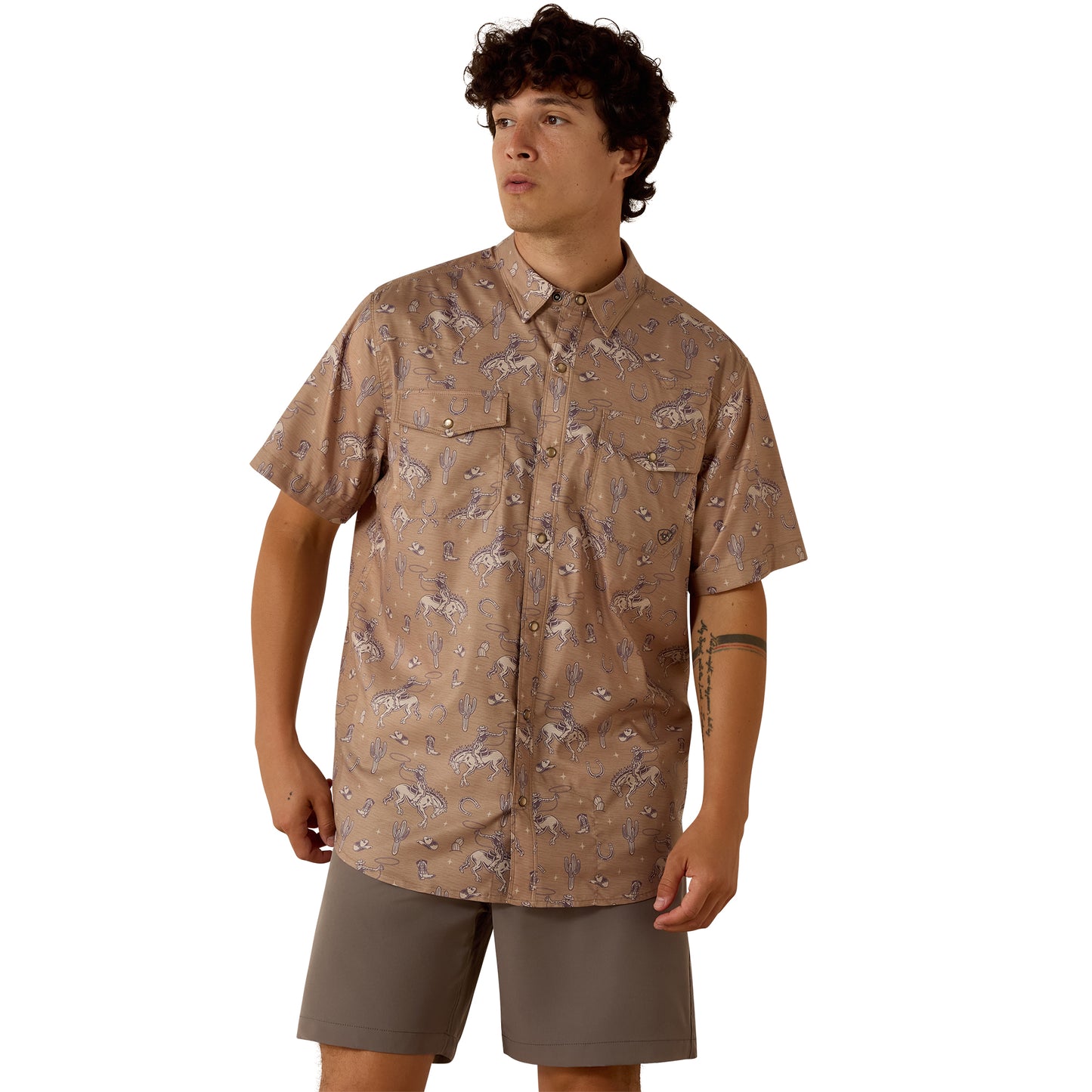 Ariat Men's VentTEK Western Cartouche Printed Snap Shirt 10073869
