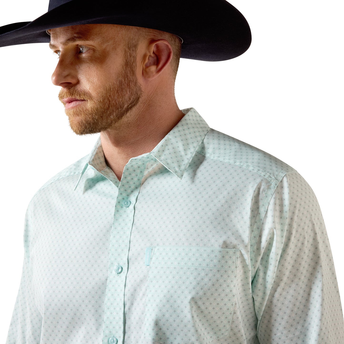 Ariat Men's Everything Blue Glow Southwest Crosses Classic Fit Shirt 10073897