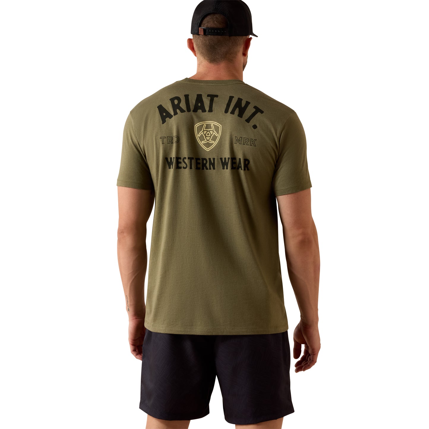 Ariat Men's Outline Shop Military Heather T-Shirt 10073962