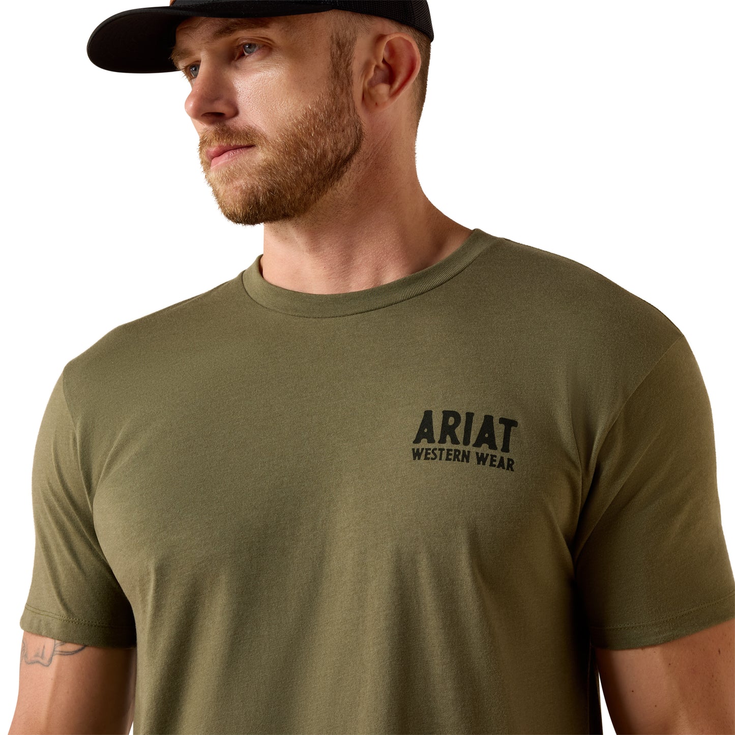 Ariat Men's Outline Shop Military Heather T-Shirt 10073962