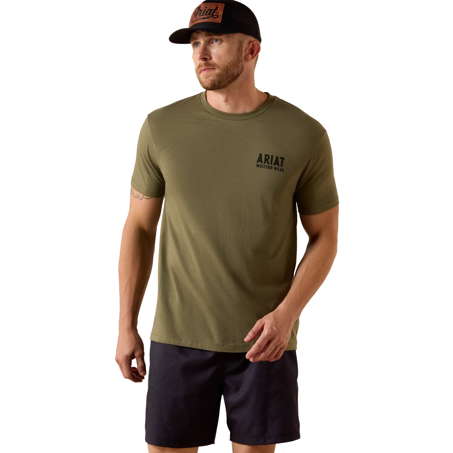 Ariat Men's Outline Shop Military Heather T-Shirt 10073962