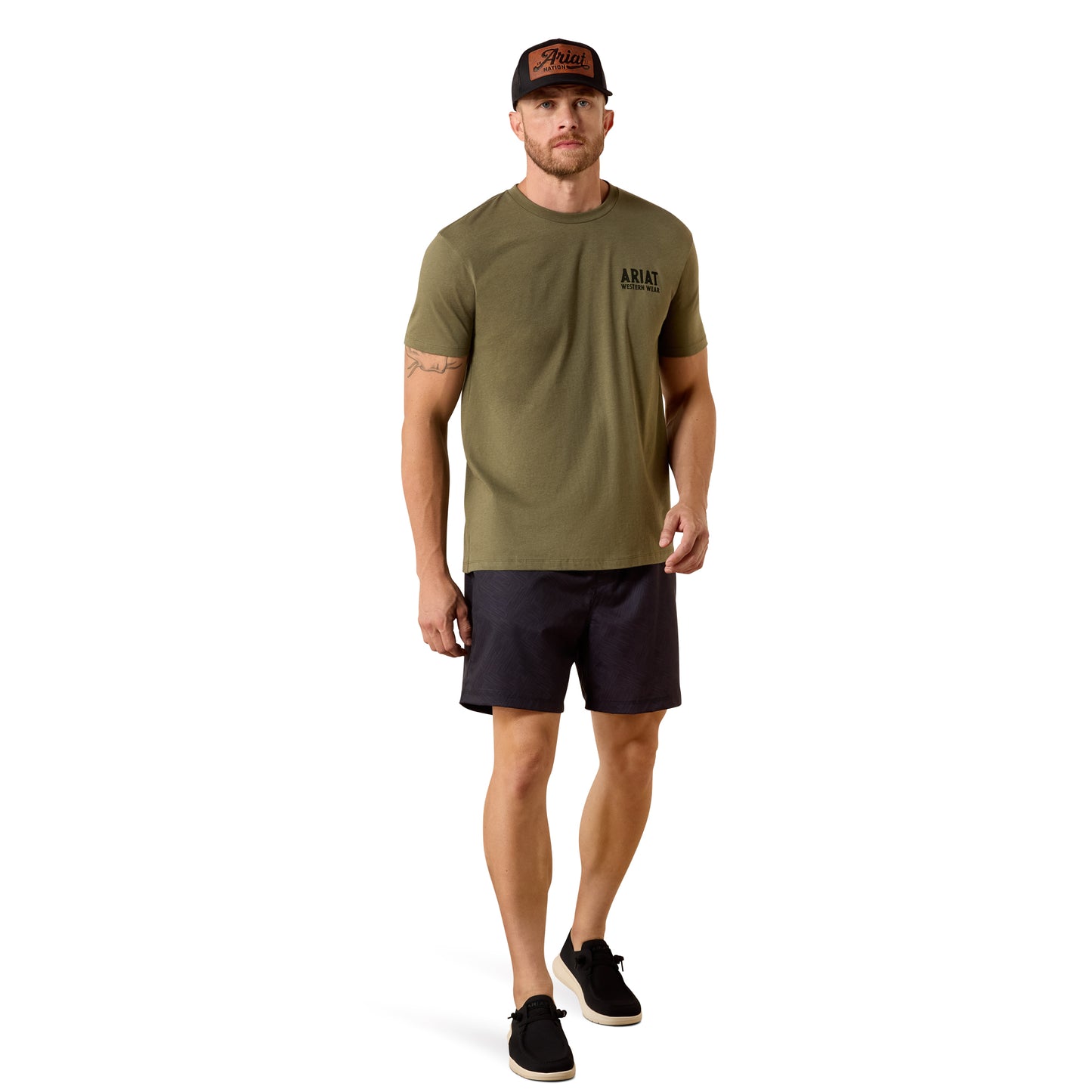 Ariat Men's Outline Shop Military Heather T-Shirt 10073962