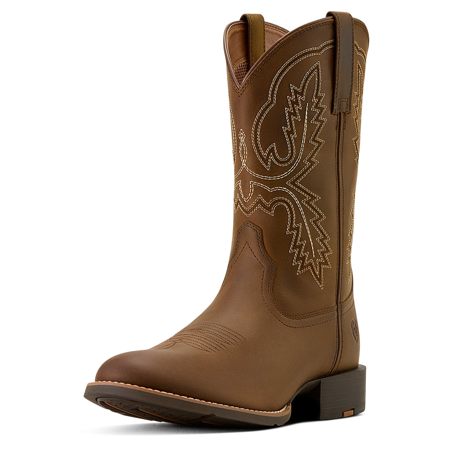Ariat Men's Sport Stratten Distressed Brown W Toe Western Boot 10074158