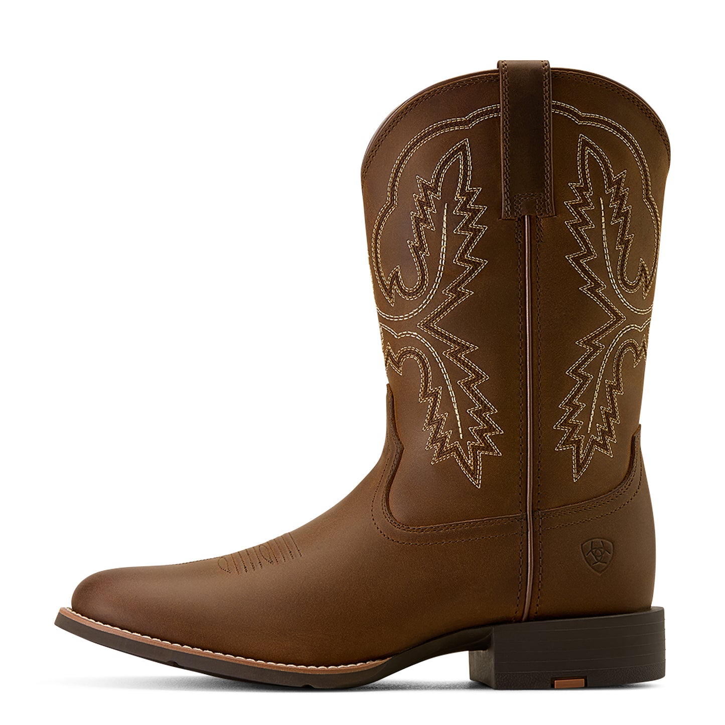 Ariat Men's Sport Stratten Distressed Brown W Toe Western Boot 10074158