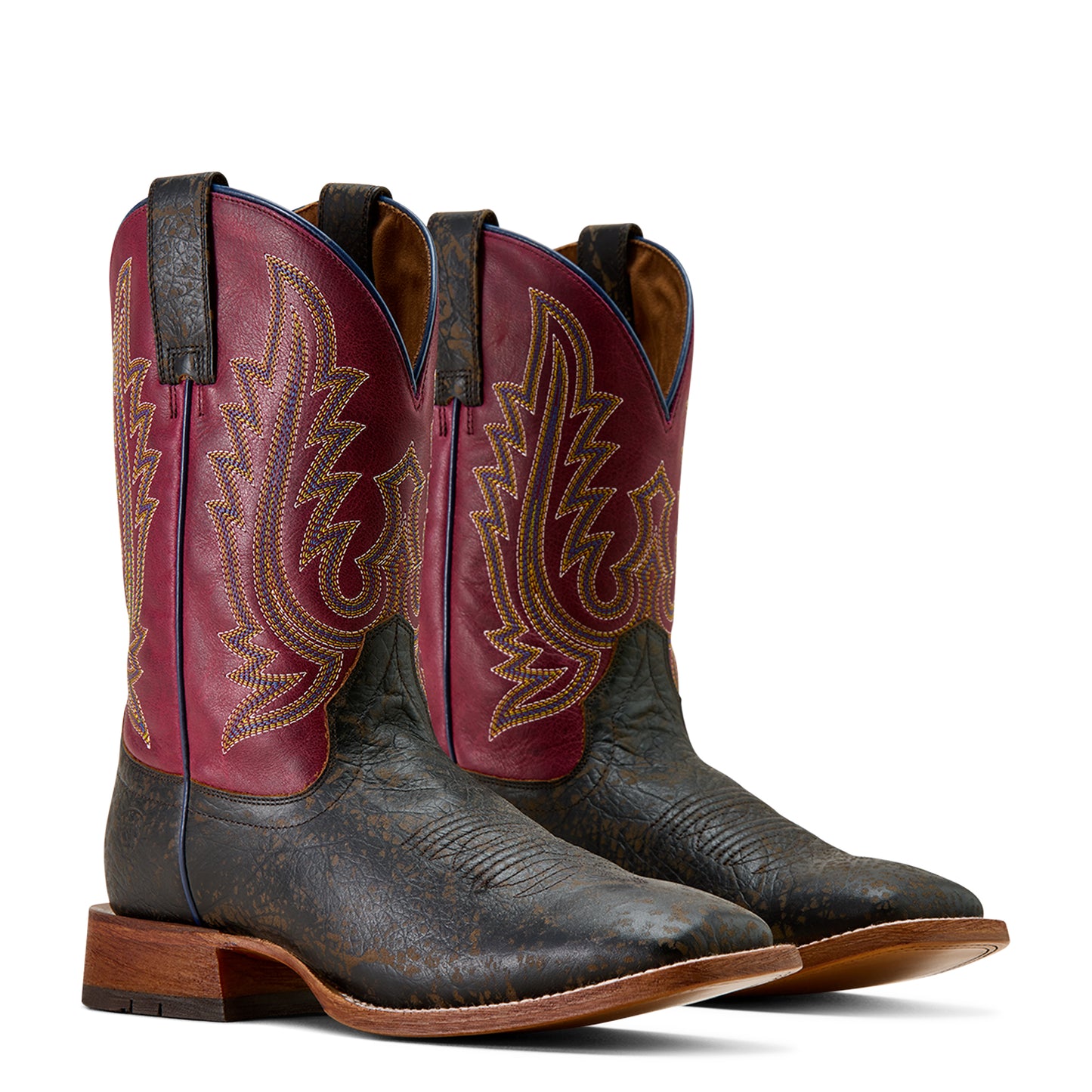 Ariat Men's County Roads Toffee Wide Square Toe Western Boot 10074251