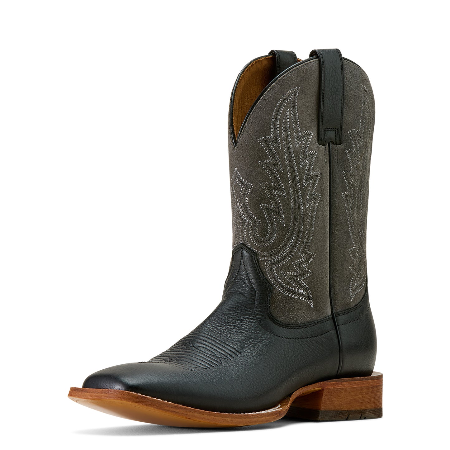 Ariat Men's County Roads Nightshade Black Wide Square Toe Western Boot 10074252