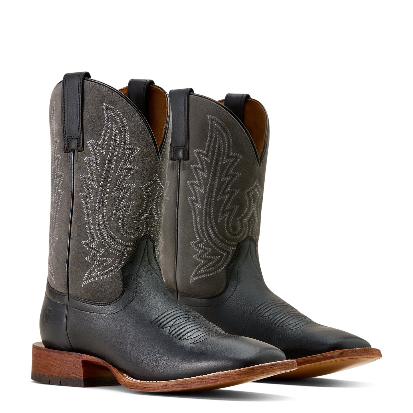 Ariat Men's County Roads Nightshade Black Wide Square Toe Western Boot 10074252