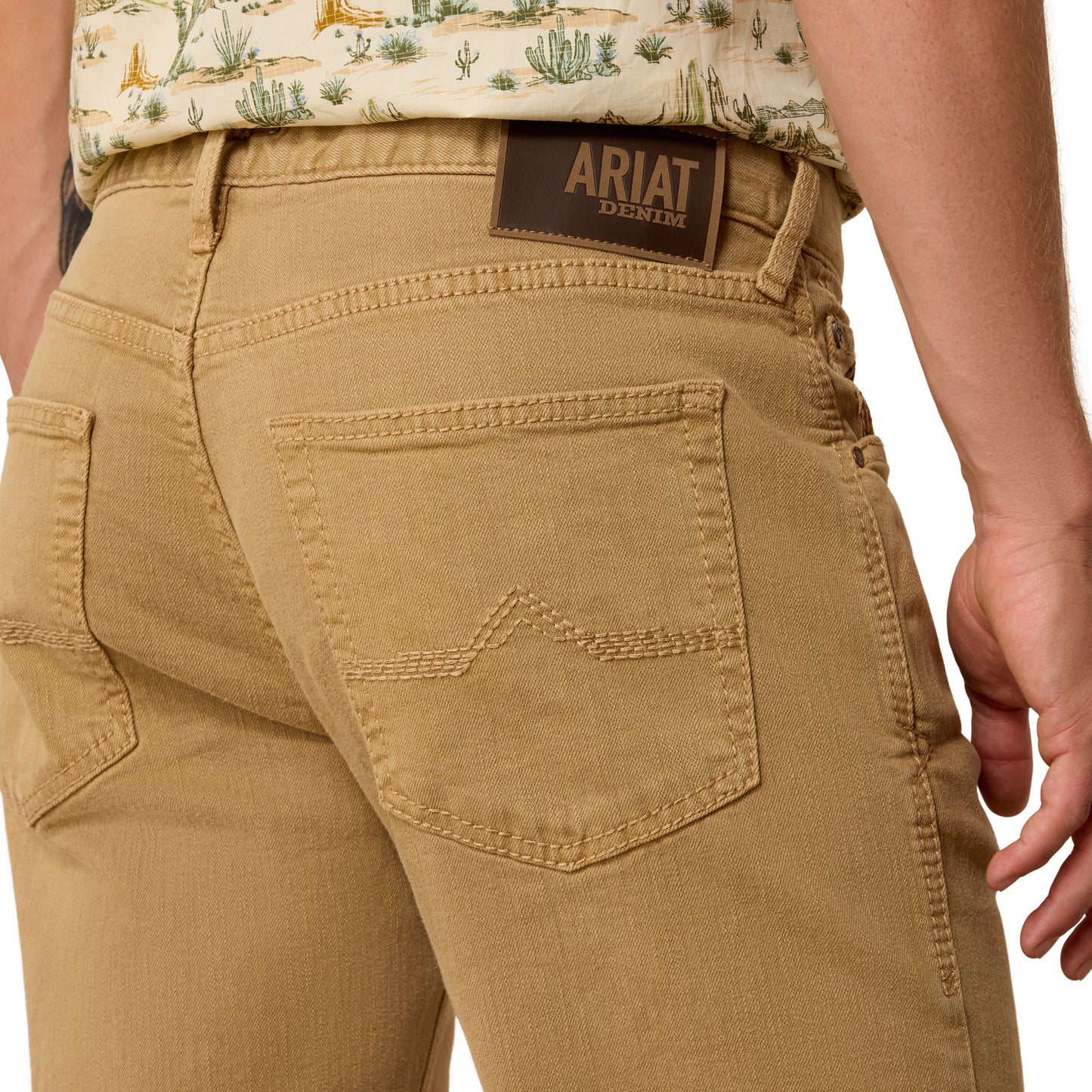 Ariat Men's M5 Straight Oliver Dark Khaki Straight Leg Jeans 10074796