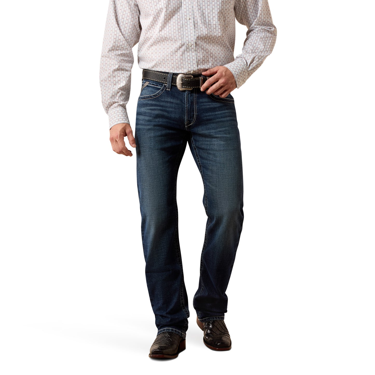 Ariat Men's M4 Relaxed Landon Harlan Straight Leg Denim Jeans 10074799