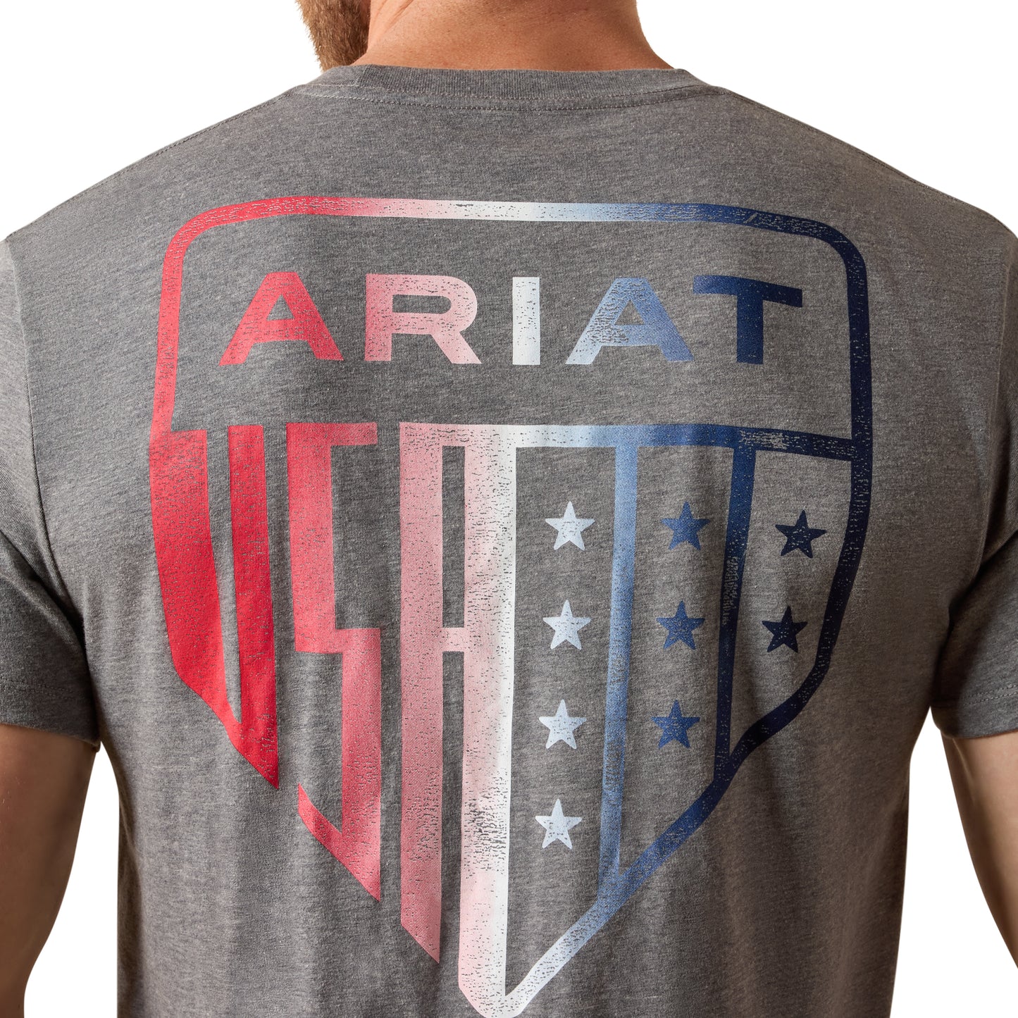Ariat Men's USA Pat Badge Athletic Heather T-Shirt 10080246