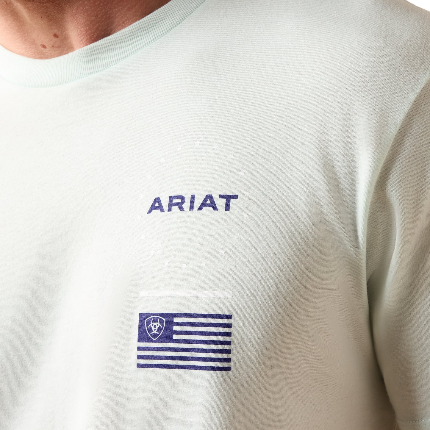 Ariat Men's USA Simple Seal Glacier Grey T-Shirt 10080249