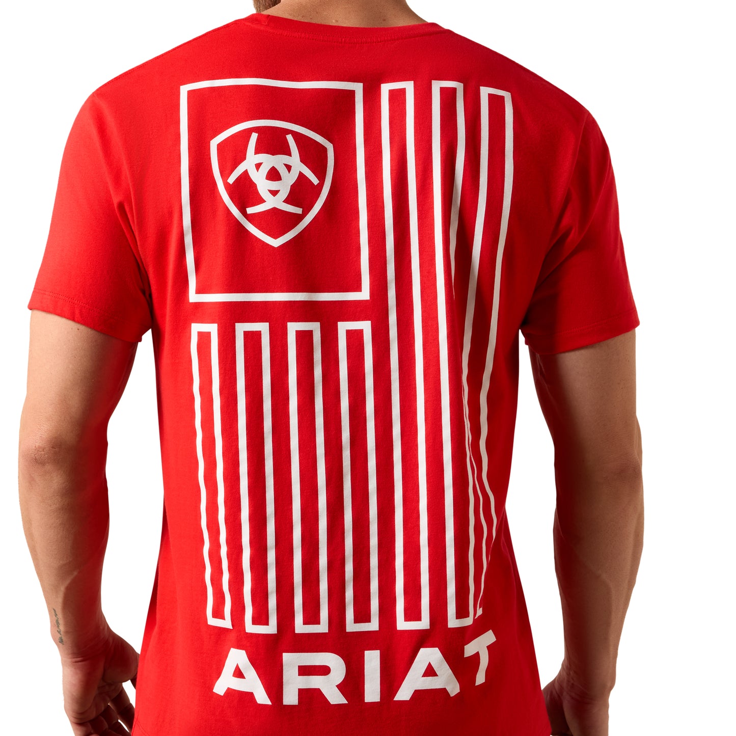 Ariat Men's Geo Flag Mars Red T-Shirt 10080250