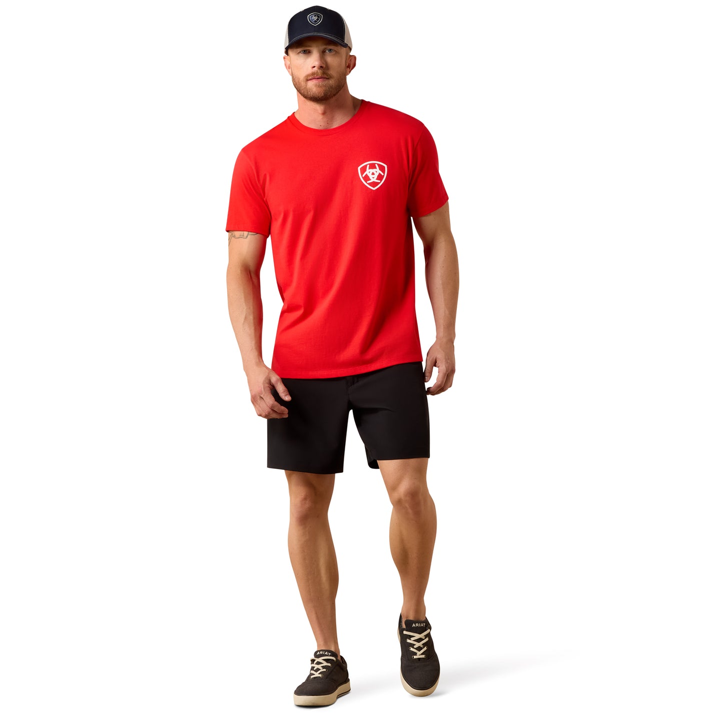 Ariat Men's Geo Flag Mars Red T-Shirt 10080250