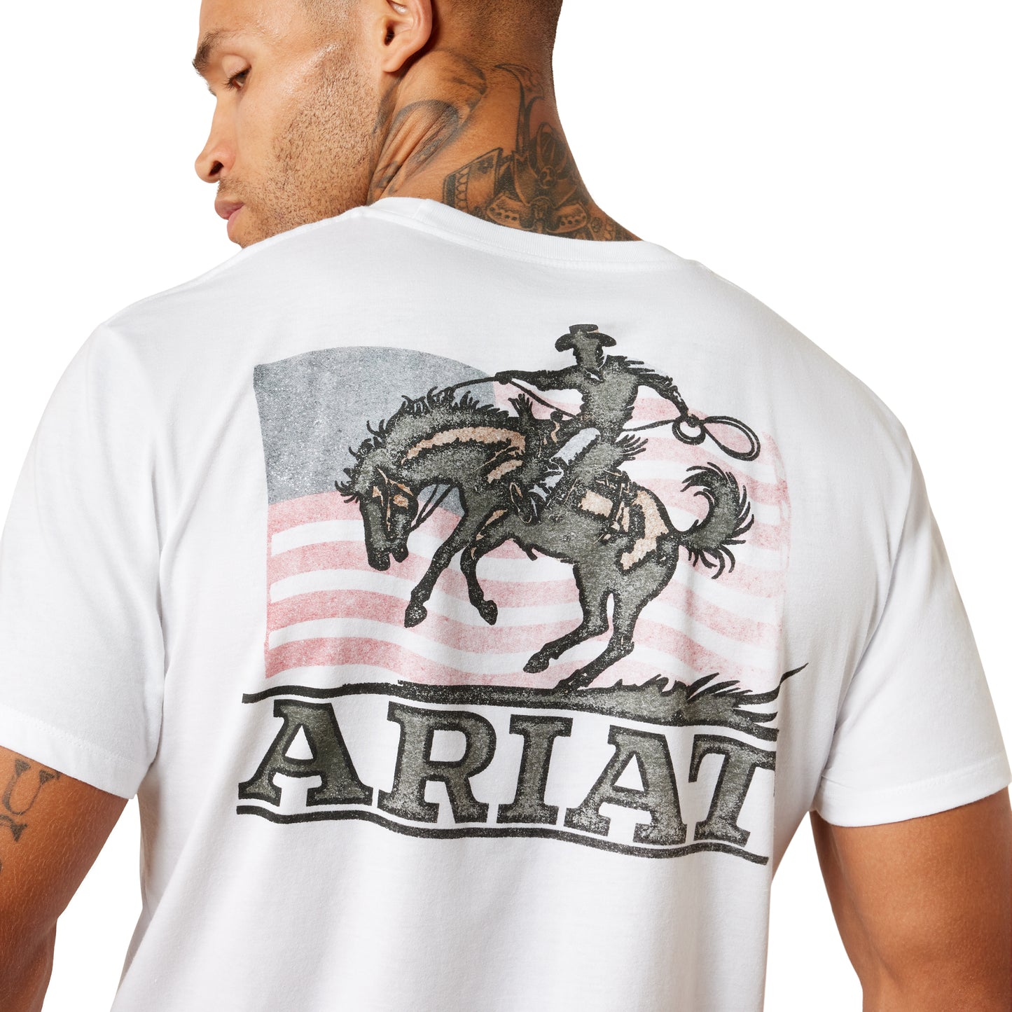 Ariat Men's Freedom Flow White T-Shirt 10080253