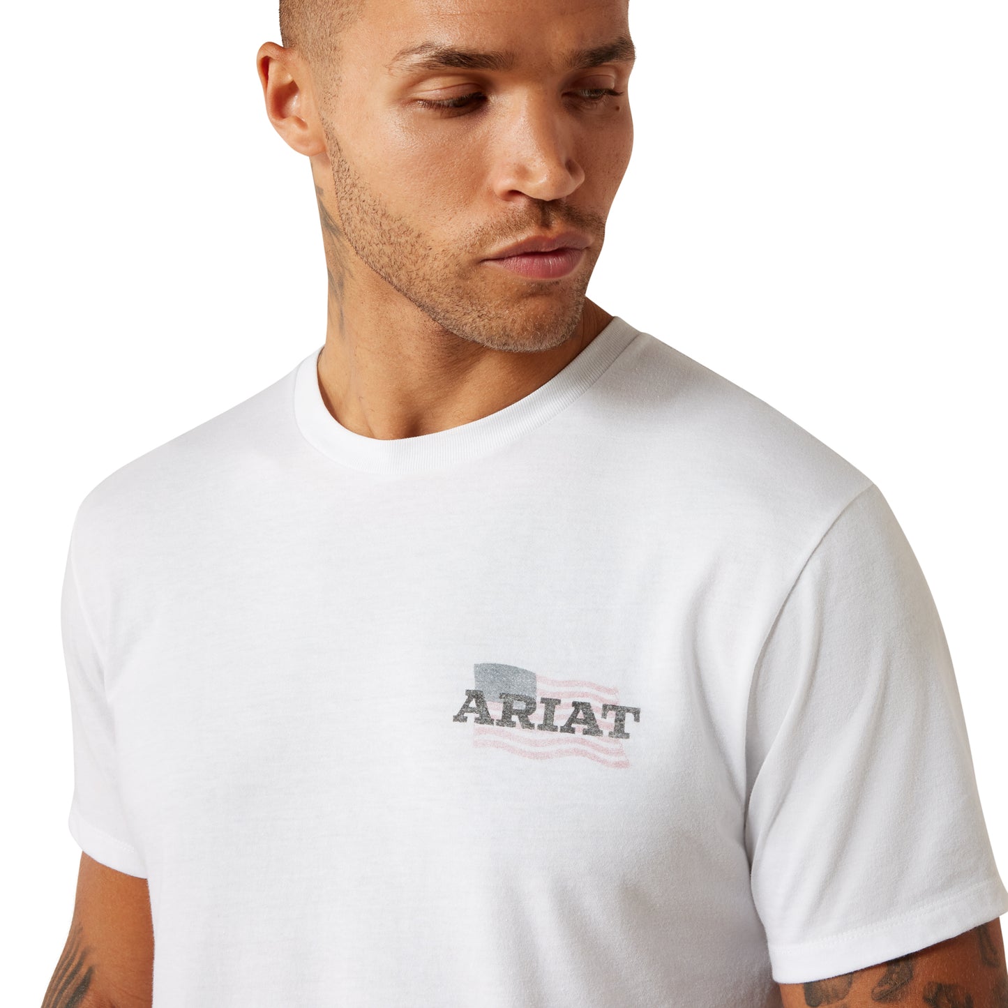 Ariat Men's Freedom Flow White T-Shirt 10080253