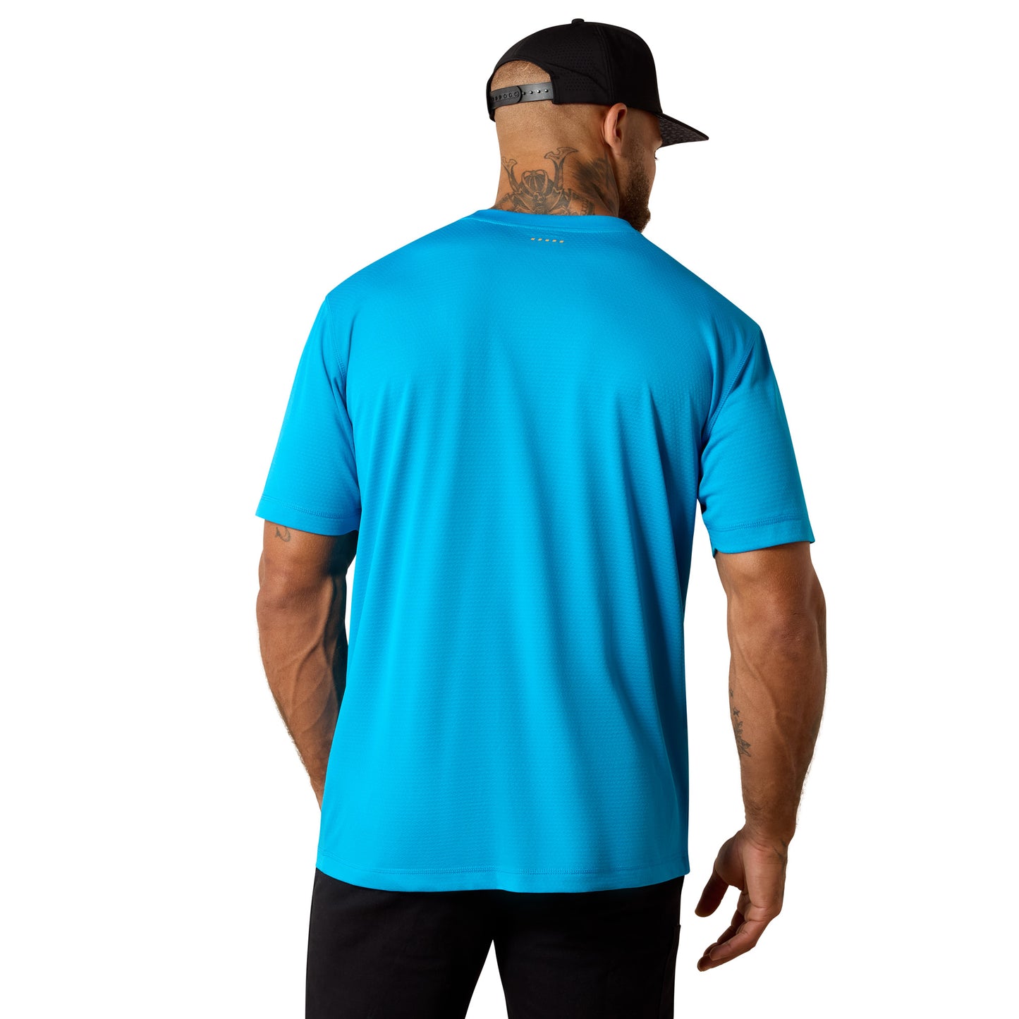 Ariat Men's Rebar Heat Fighter Staple Methyl Blue T-Shirt 10071220