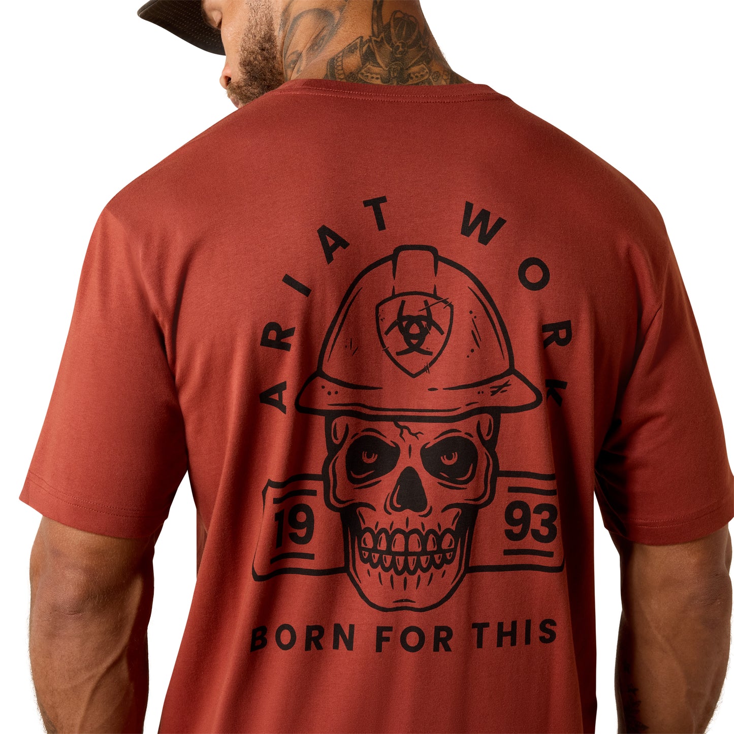 Ariat Men's Rebar Cotton Strong Hardhead Brandy Snifter Work T-Shirt 10071285