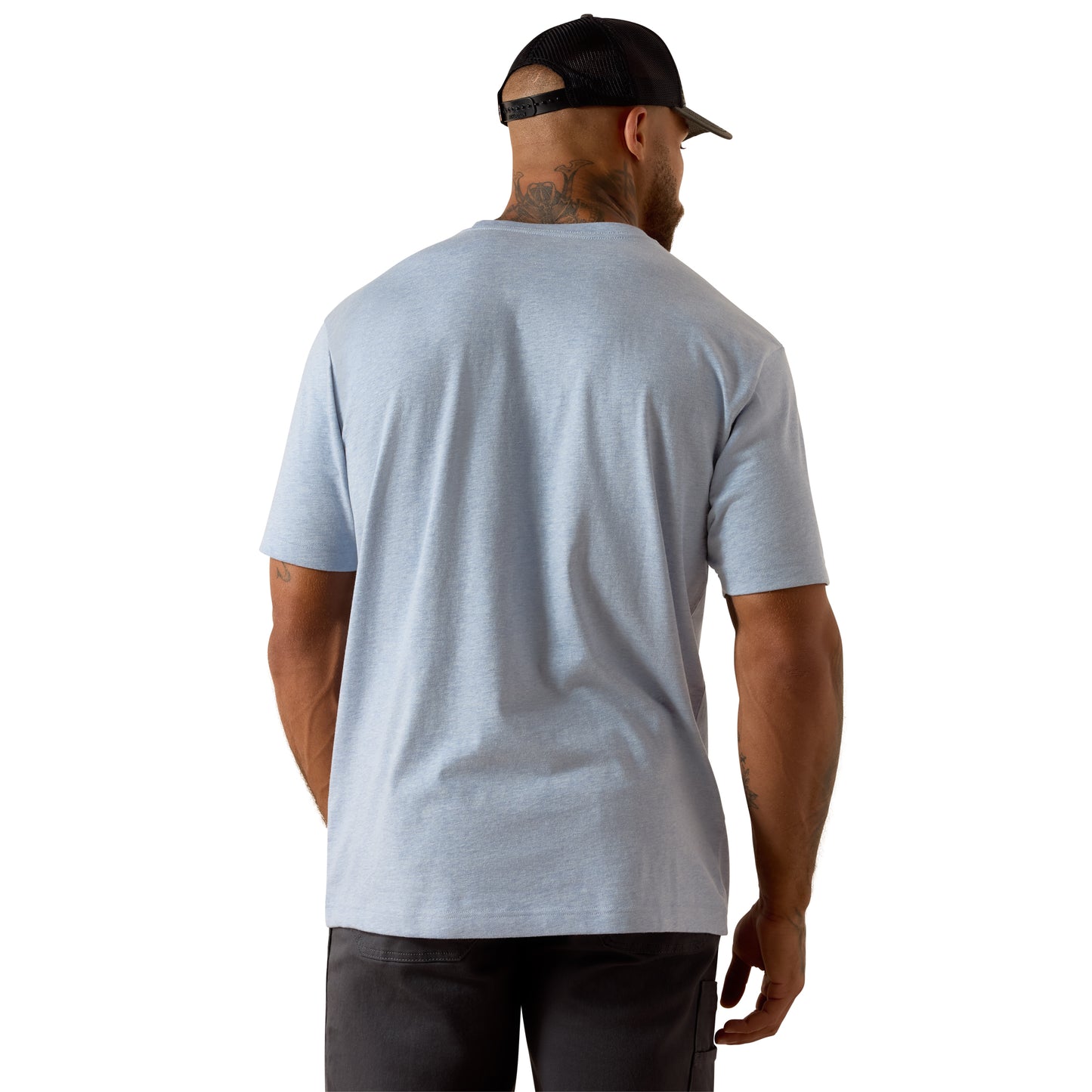 Ariat Men's Rebar Cotton Strong Washed Rain Pocket T-Shirt 10071288