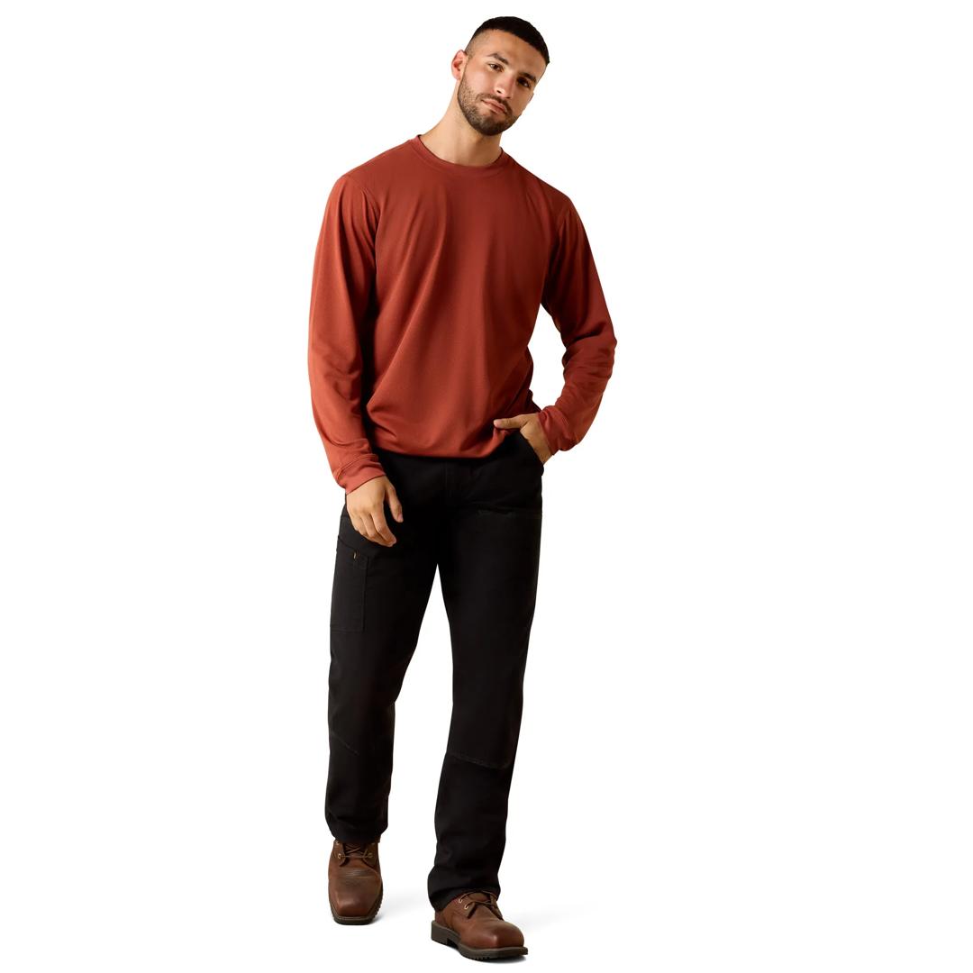 Ariat Men's Rebar Heat Fighter Label Brandy Snifter T-Shirt 10071310 full