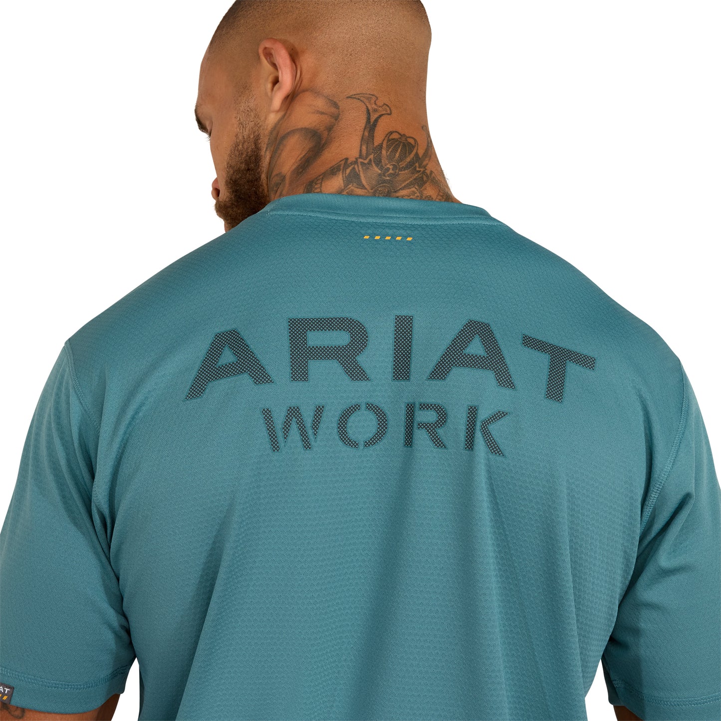 Ariat Men's Rebar Heat Fighter Hydro Textured Logo T-Shirt 10071313