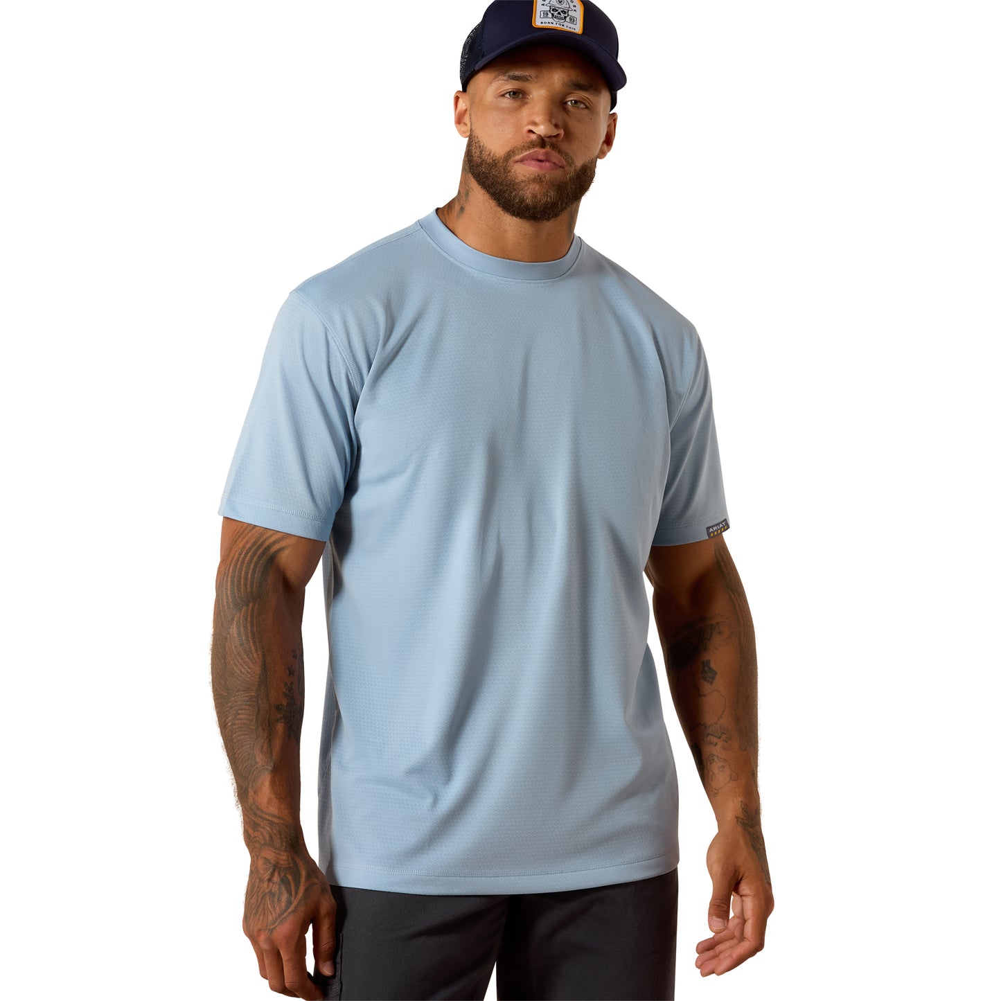 Ariat Men's Rebar Dusty Blue Heat Fighter Tool T-Shirt 10071314