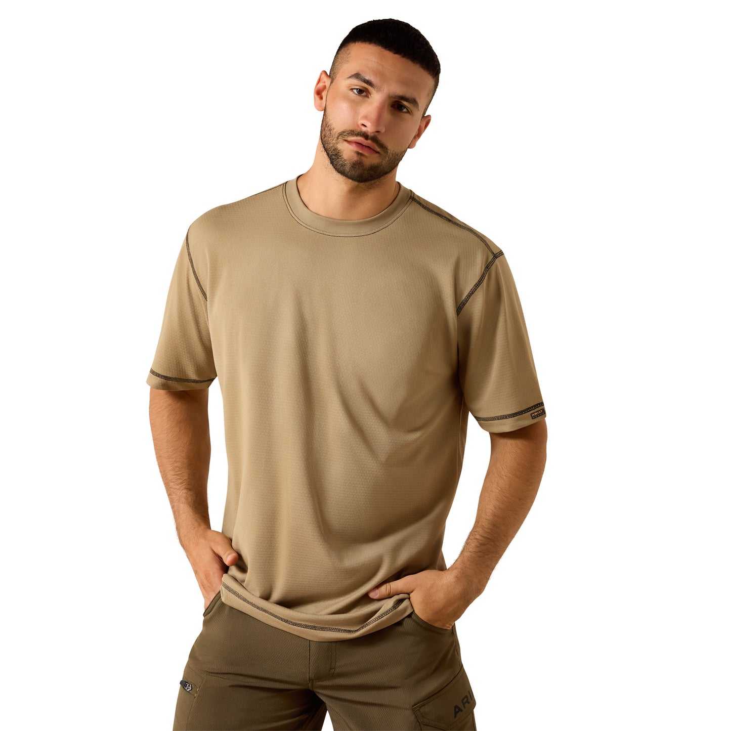 Ariat Men's Rebar Greige Heat Fighter Tool T-Shirt 10071315