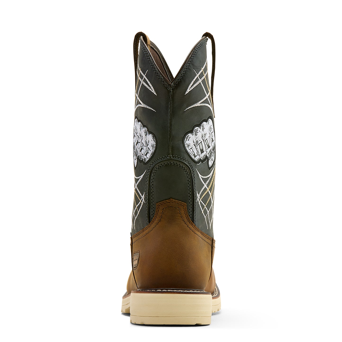 Ariat Men's Activator Live Free Distressed Brown Wide Square Toe Work Boot 10074208
