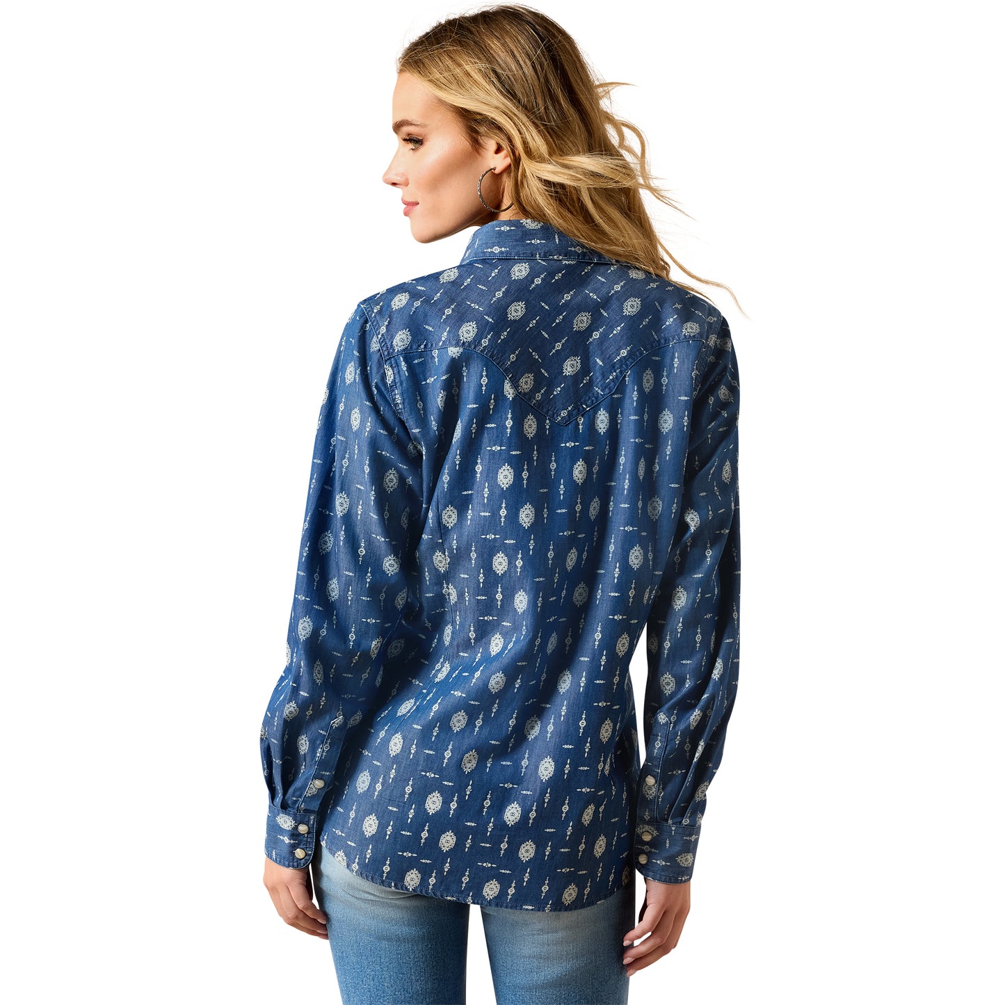 Ariat Ladies Wild Blue Western Snap Shirt 10071103