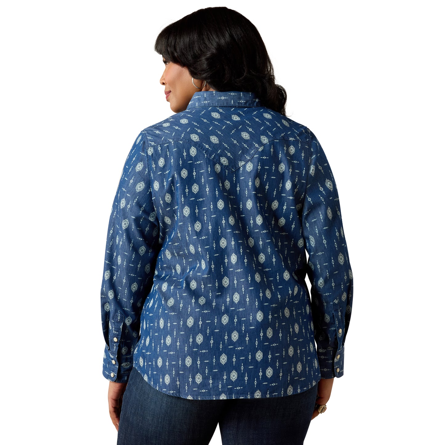 Ariat Ladies Wild Blue Western Snap Shirt 10071103