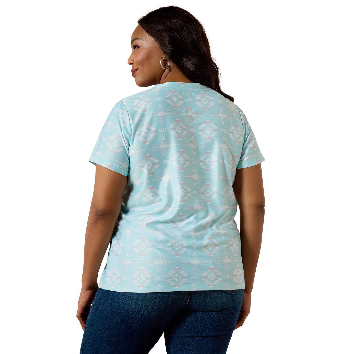 Ariat Ladies Laguna Holiday Heather Southwest Logo Shirt 10071253