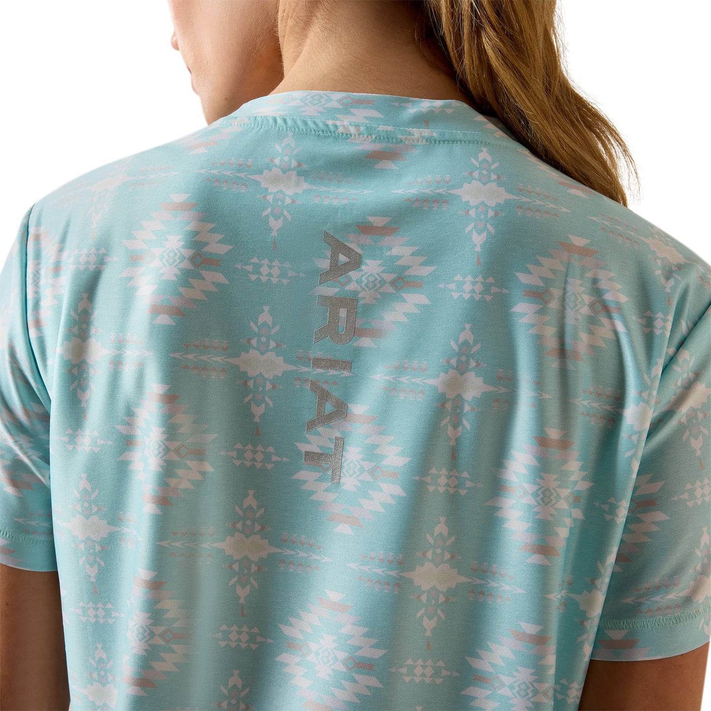 Ariat Ladies Laguna Holiday Heather Southwest Logo Shirt 10071253