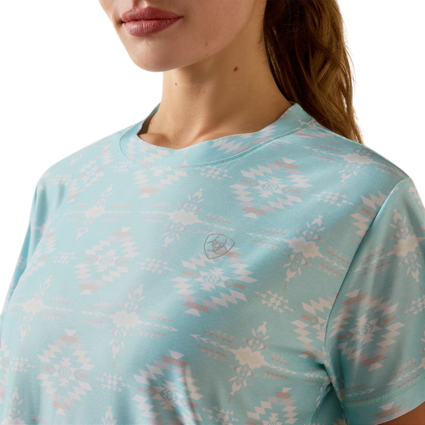 Ariat Ladies Laguna Holiday Heather Southwest Logo Shirt 10071253