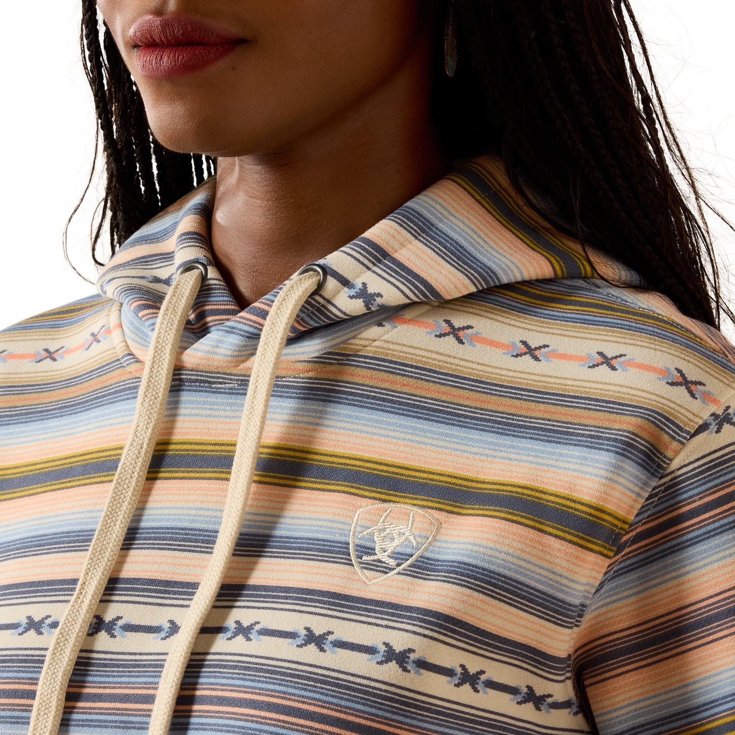 Ariat Ladies Logo 2.0 Multicolor Serape Hoodie 10071433