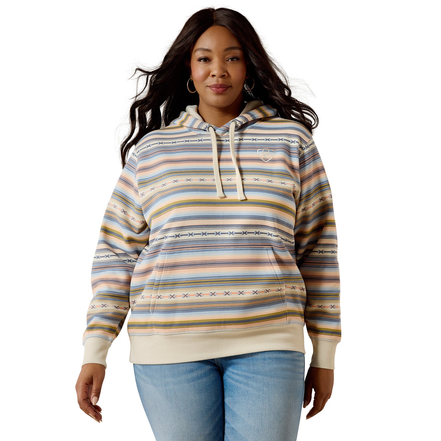 Ariat Ladies Logo 2.0 Multicolor Serape Hoodie 10071433
