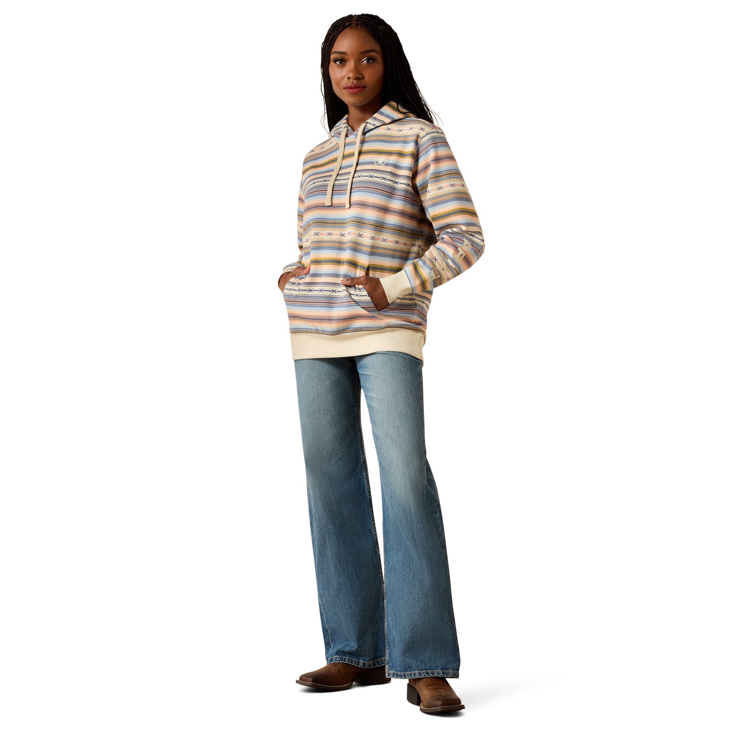 Ariat Ladies Logo 2.0 Multicolor Serape Hoodie 10071433