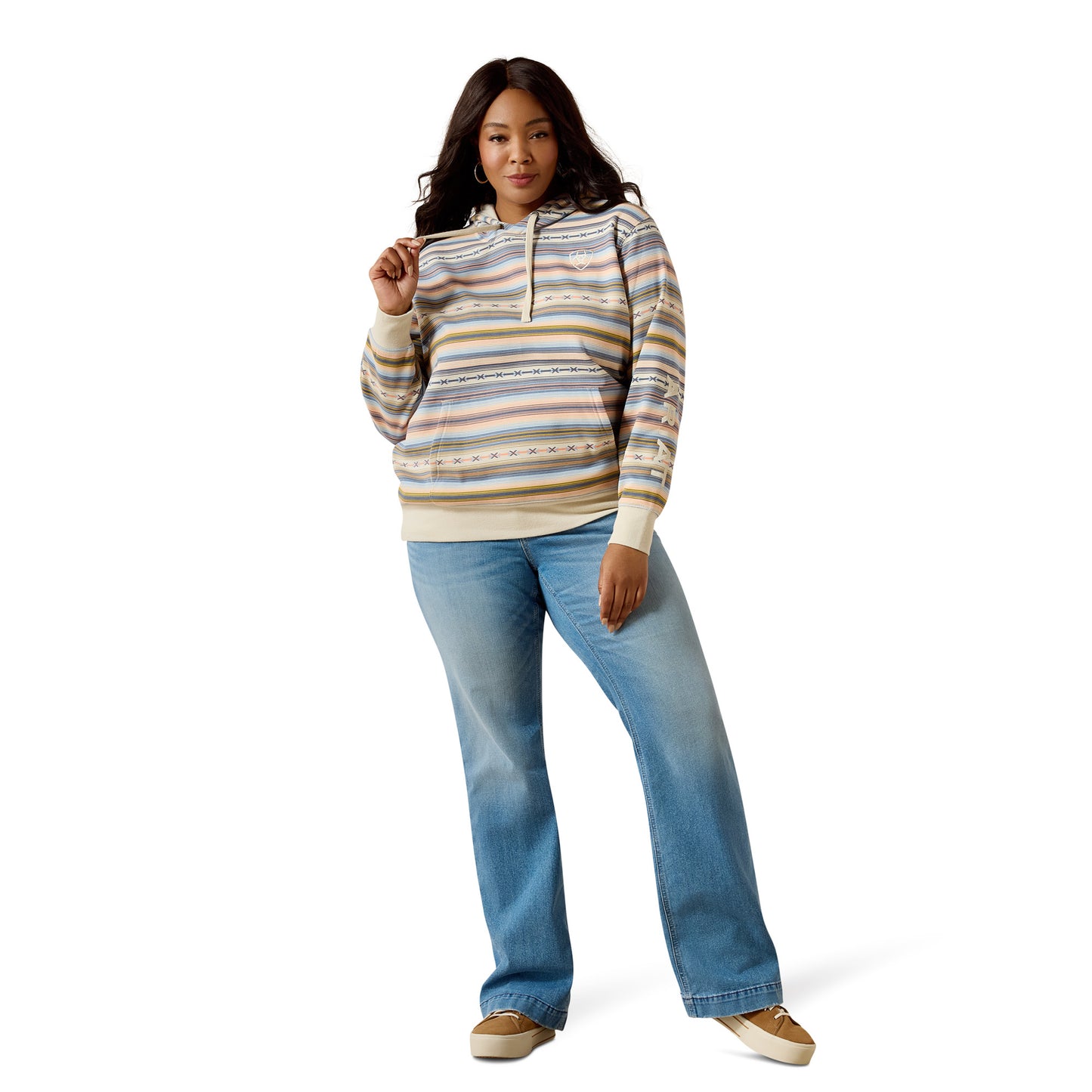 Ariat Ladies Logo 2.0 Multicolor Serape Hoodie 10071433