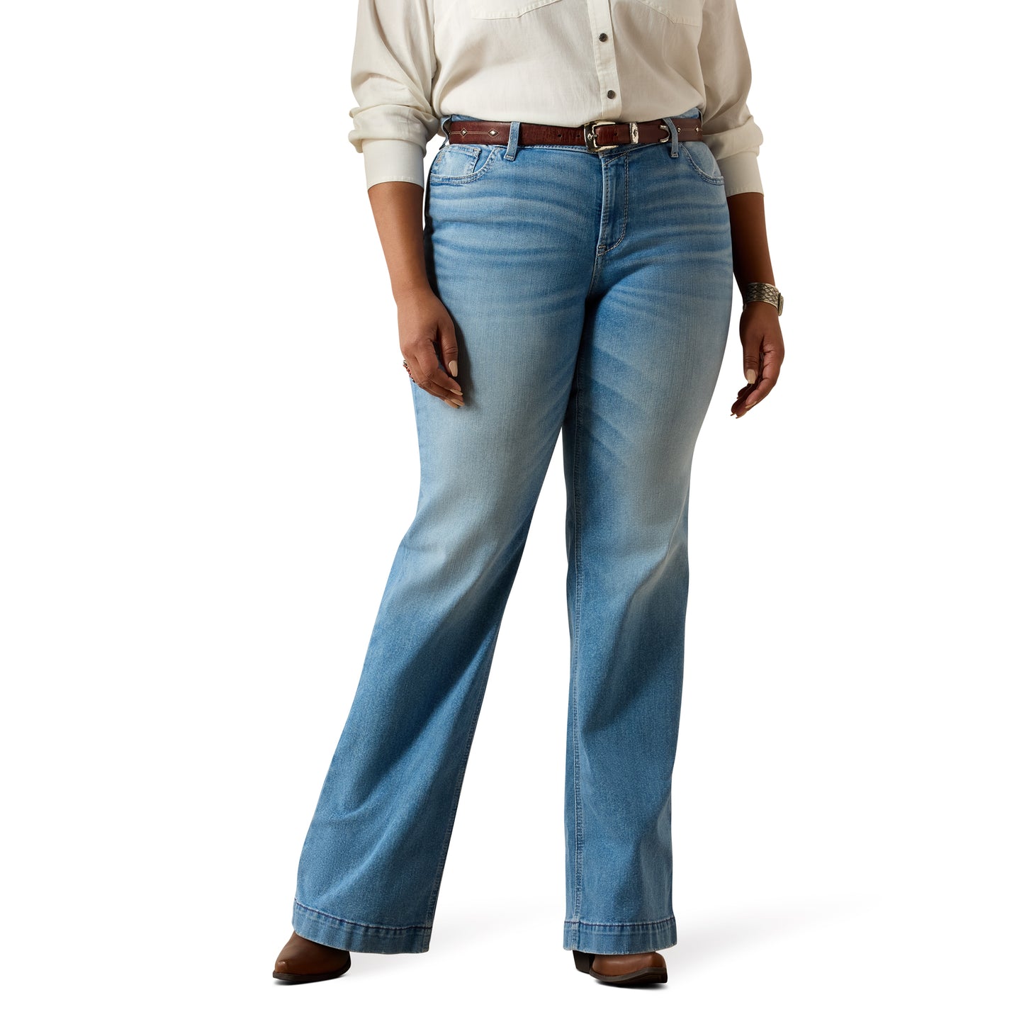 Ariat Ladies Mid Rise Clara Yuba Trouser Bootcut Jeans 10072961