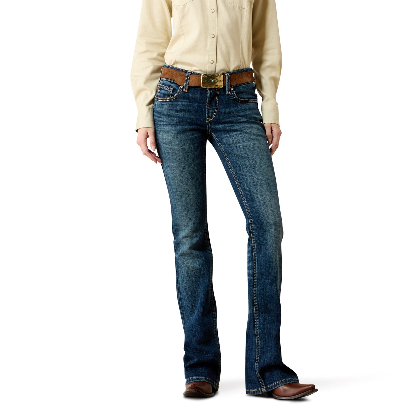 Ariat Ladies Mid Rise Fiona Istanbul Boot Cut Jeans 10072972