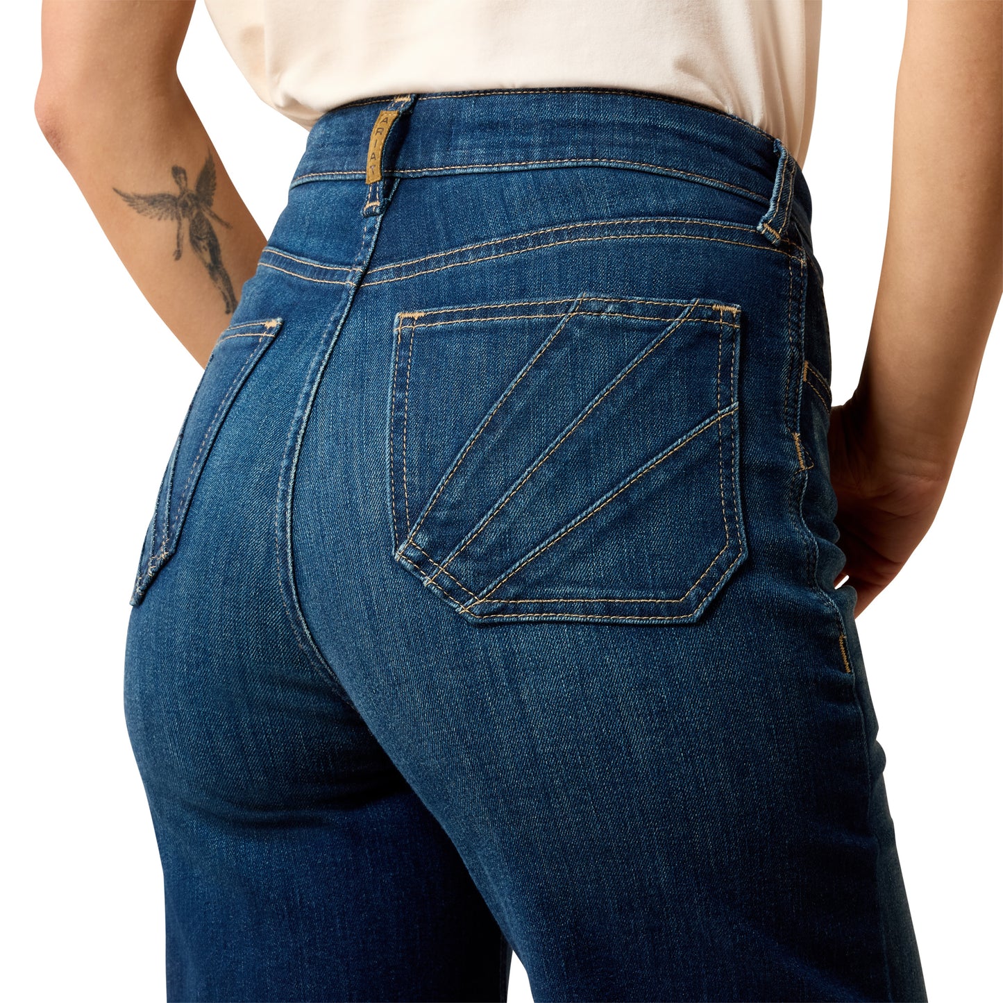 Ariat Ladies Ultra High Rise Penelope Wide Leg Blue Jean 10073012