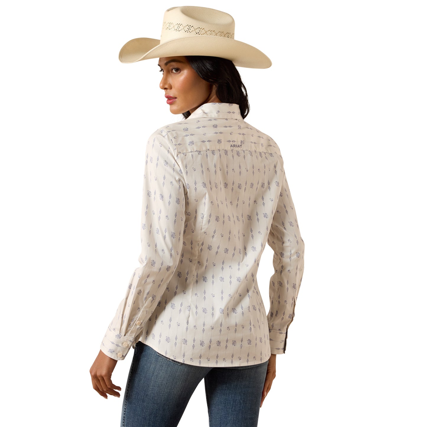 Ariat Ladies Team Kirby Sea Salt Dewdrop Button Down Shirt 10073397