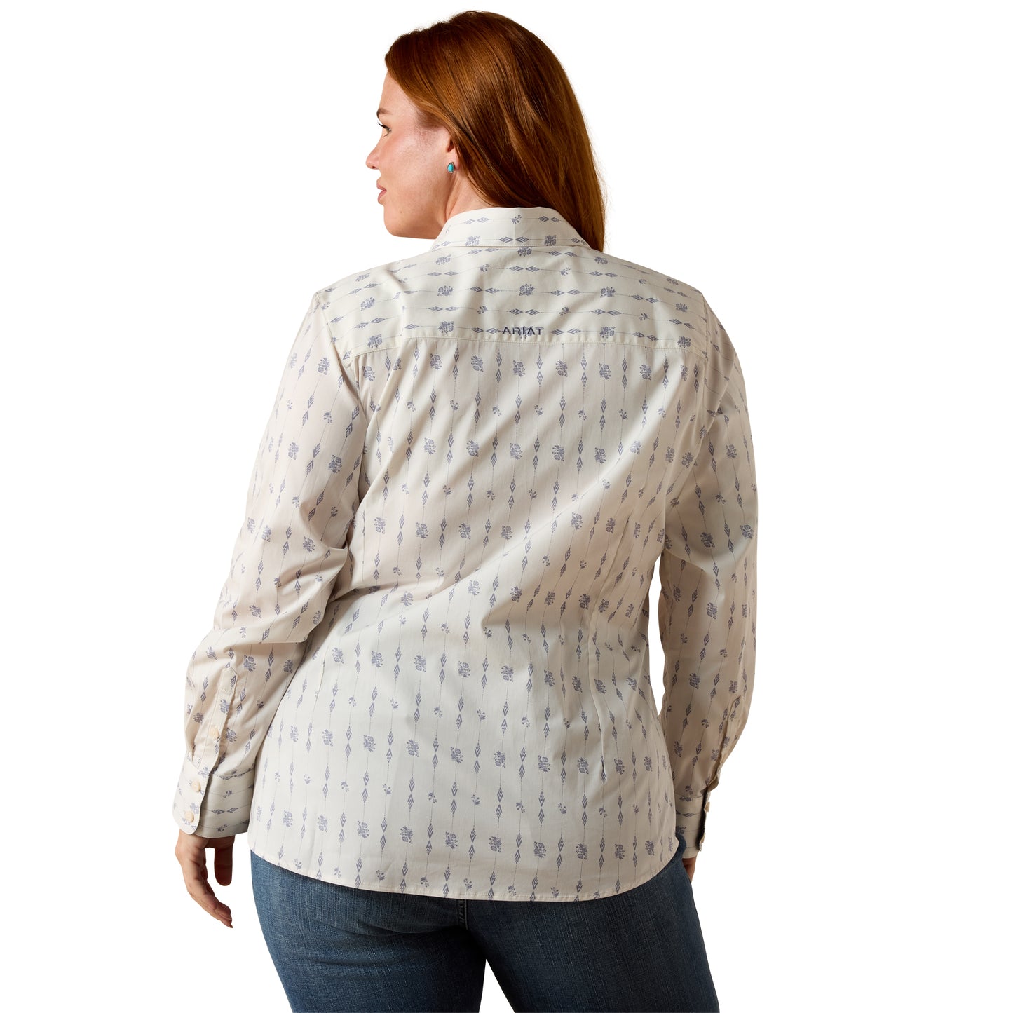 Ariat Ladies Team Kirby Sea Salt Dewdrop Button Down Shirt 10073397