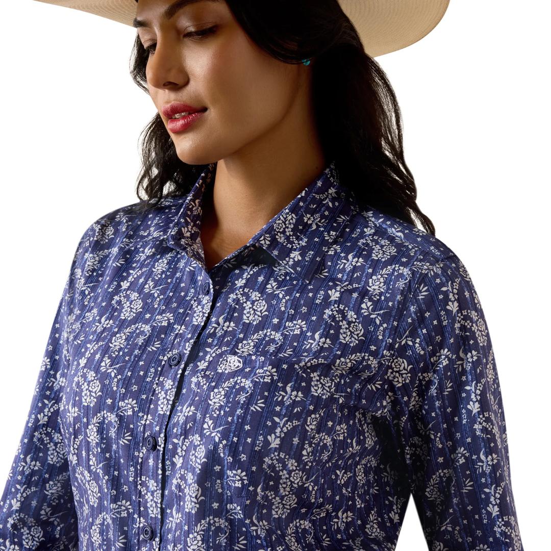 Ariat Ladies Kirby Paisley Floral Print Stretch Shirt 10073477 detail01
