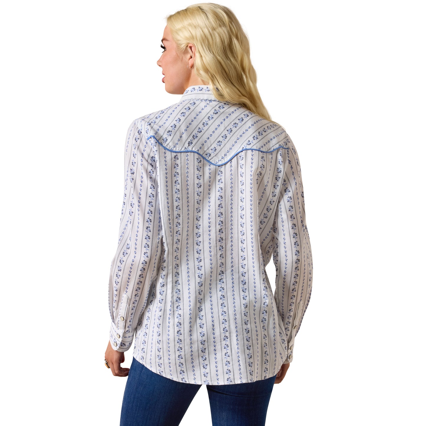 Ariat Ladies Grace Western Blossom Stripe Snap Shirt 10073486