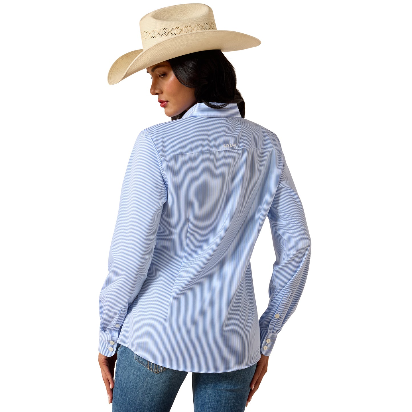 Ariat Ladies Kirby Pro Ultramarine Striped Button Down Shirt 10073506