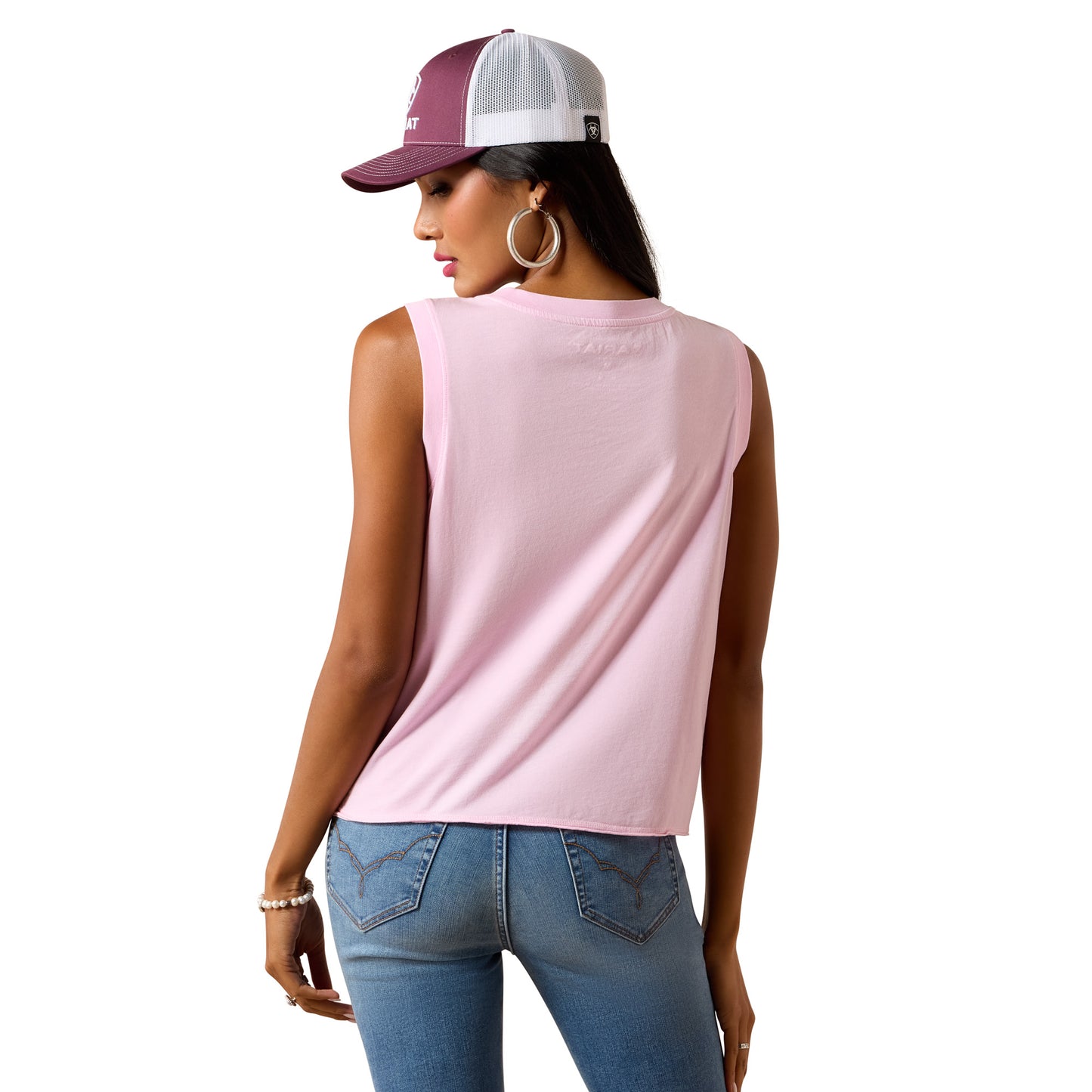 Ariat Ladies Canyon Rose Pirouette Pink Tank Top 10073514