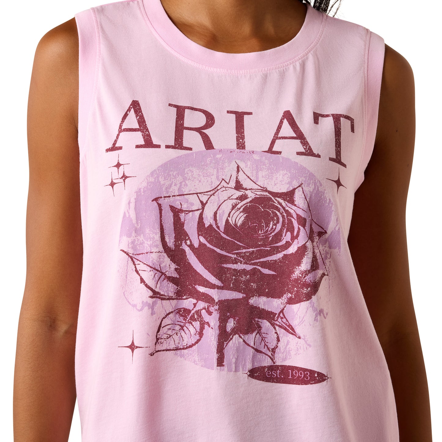 Ariat Ladies Canyon Rose Pirouette Pink Tank Top 10073514