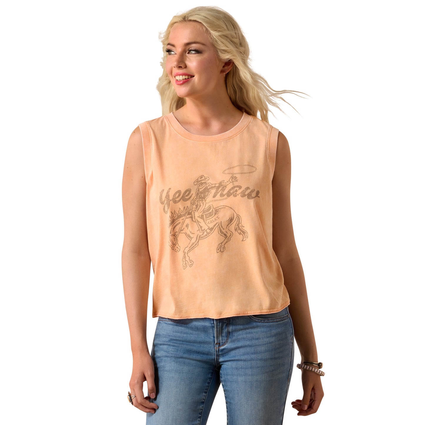 Ariat Ladies Wild Roper Orange Tank Top 10073515