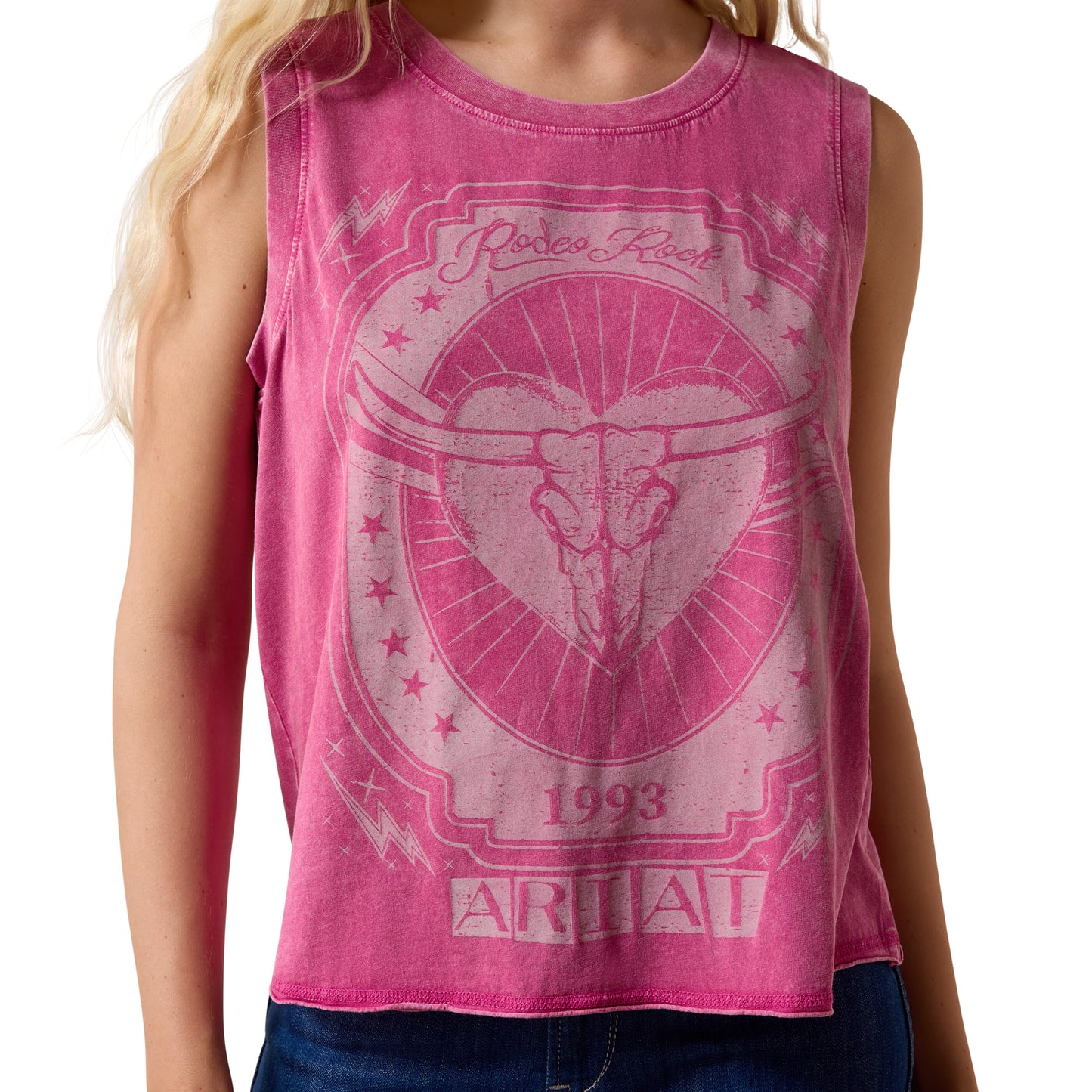 Ariat Ladies Rock N Roll Rose Sorbet Tank Top 10073546