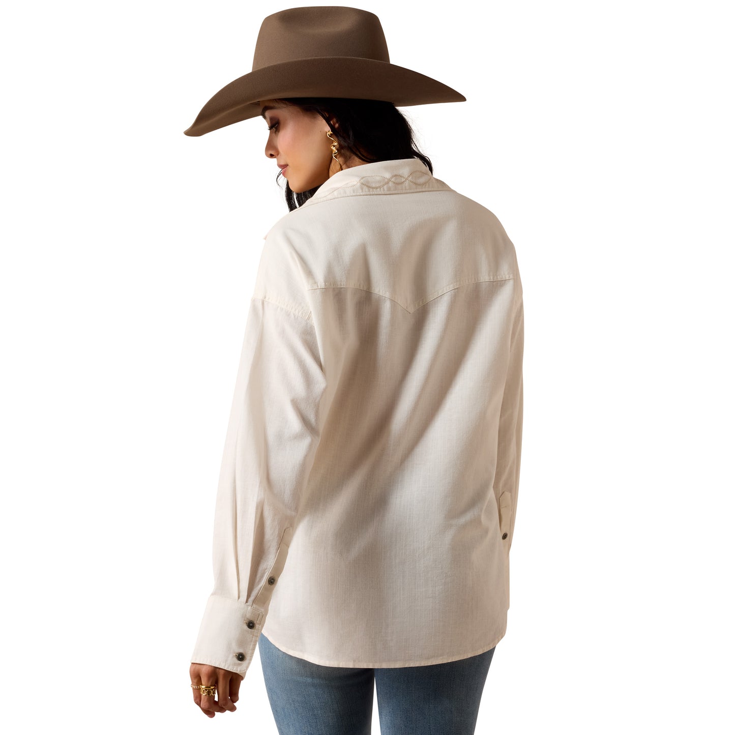 Ariat Ladies Dazzle Cloud Dancer Button Down Shirt 10073640